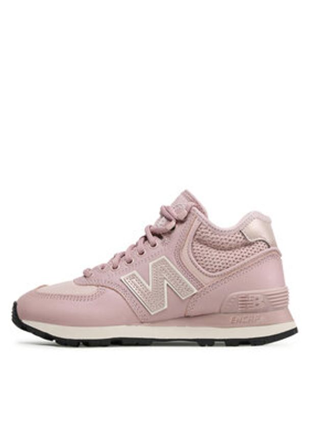 New Balance Sneakersy WH574MB2 Różowy. Kolor: różowy. Materiał: skóra. Model: New Balance 574