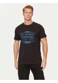 G-Star RAW - G-Star Raw T-Shirt Originals D25443-8415 Czarny Regular Fit. Kolor: czarny. Materiał: bawełna