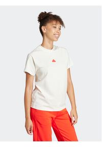 Adidas - adidas T-Shirt Embroidered IS4287 Biały Regular Fit. Kolor: biały. Materiał: bawełna #7