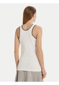 Max Mara Leisure Top Sax 2516941027 Biały Slim Fit. Kolor: biały. Materiał: bawełna