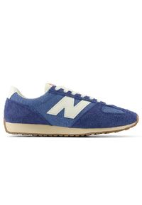 Buty unisex New Balance U471PSB – niebieskie. Kolor: niebieski. Materiał: zamsz, materiał, syntetyk. Szerokość cholewki: normalna. Wzór: jodełka. Sezon: lato #1