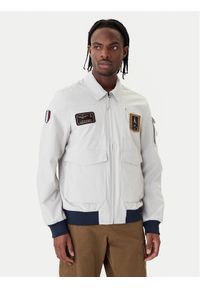 Aeronautica Militare Kurtka bomber 261AB3049UCT04290 Beżowy Regular Fit. Kolor: beżowy. Materiał: syntetyk #1