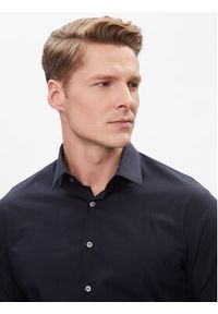 Calvin Klein Koszula K10K112310 Granatowy Slim Fit. Kolor: niebieski. Materiał: bawełna