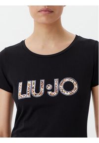 Liu Jo Beachwear T-Shirt TA5172 JS923 Czarny Regular Fit. Kolor: czarny. Materiał: bawełna