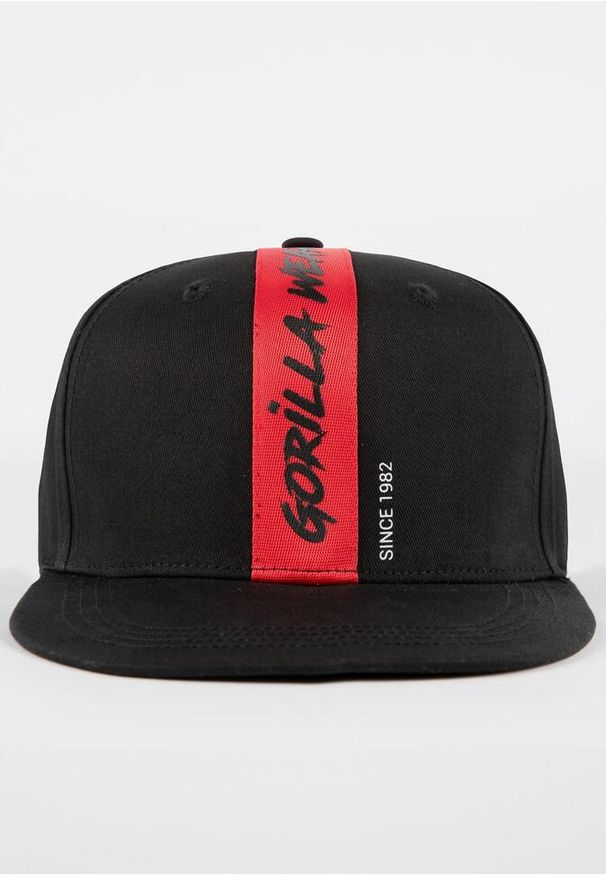 GORILLA WEAR - Malone Snapback Czapka - Czarny. Kolor: czerwony, czarny, wielokolorowy