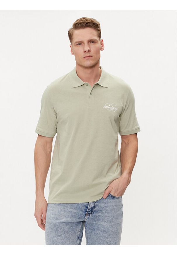 Jack & Jones - Jack&Jones Polo Forest 12248621 Zielony Standard Fit. Typ kołnierza: polo. Kolor: zielony. Materiał: bawełna