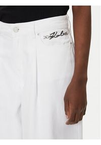 Karl Lagerfeld - KARL LAGERFELD Jeansy A2W10158 Biały Wide Leg. Kolor: biały #4