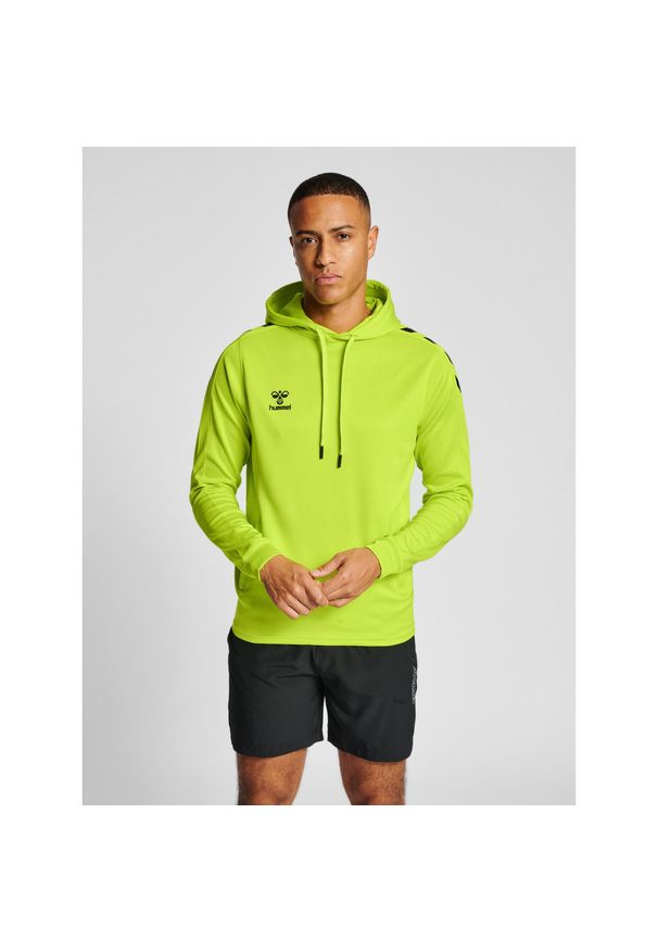 Bluza do piłki ręcznej dla dorosłych Hummel hml CORE XK poly z kapturem. Typ kołnierza: kaptur. Kolor: zielony
