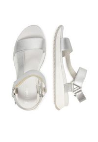 Rieker Sandały W2951-90 Srebrny. Kolor: srebrny. Materiał: skóra #3