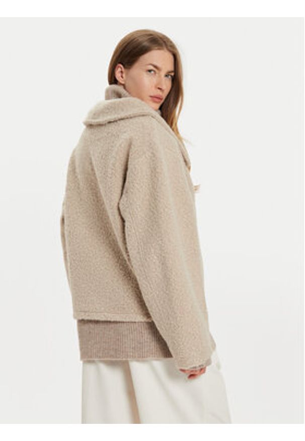 Gina Tricot Kurtka przejściowa 22613 Beżowy Oversize. Kolor: beżowy. Materiał: syntetyk