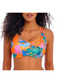 FREYA ACTIVE - Damski top do kostiumu kąpielowego Freya Aloha coast. Kolor: wielokolorowy, żółty. Wzór: kolorowy