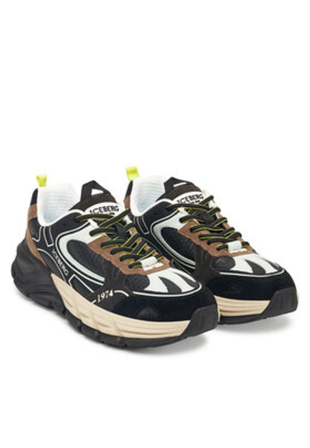 Iceberg Sneakersy IU1706 Brązowy. Kolor: brązowy. Materiał: materiał