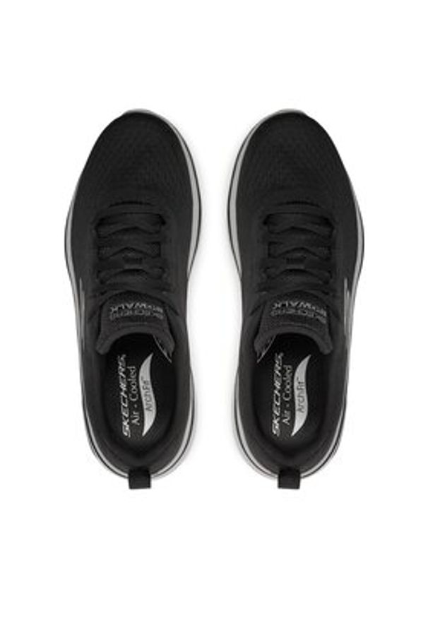 skechers - Skechers Sneakersy Go Walk Arch Fit 2.0-Idyllic 2 216516/BKCC Czarny. Kolor: czarny. Materiał: materiał