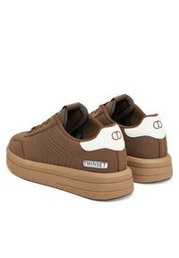 TwinSet - TWINSET Sneakersy 252TGT01E Brązowy. Kolor: brązowy. Materiał: materiał #2