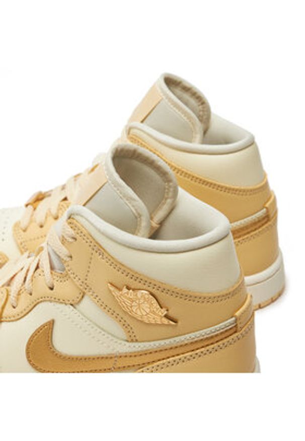 Nike Sneakersy Air Jordan 1 Mid Se FB9892 200 Écru. Kolor: kremowy. Materiał: skóra. Model: Nike Air Jordan