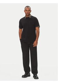 Versace Jeans Couture Polo 78GAGT04 Czarny Regular Fit. Typ kołnierza: polo. Kolor: czarny. Materiał: bawełna #4