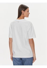 Fracomina T-Shirt FP24ST3006J465N5 Biały Loose Fit. Kolor: biały. Materiał: bawełna