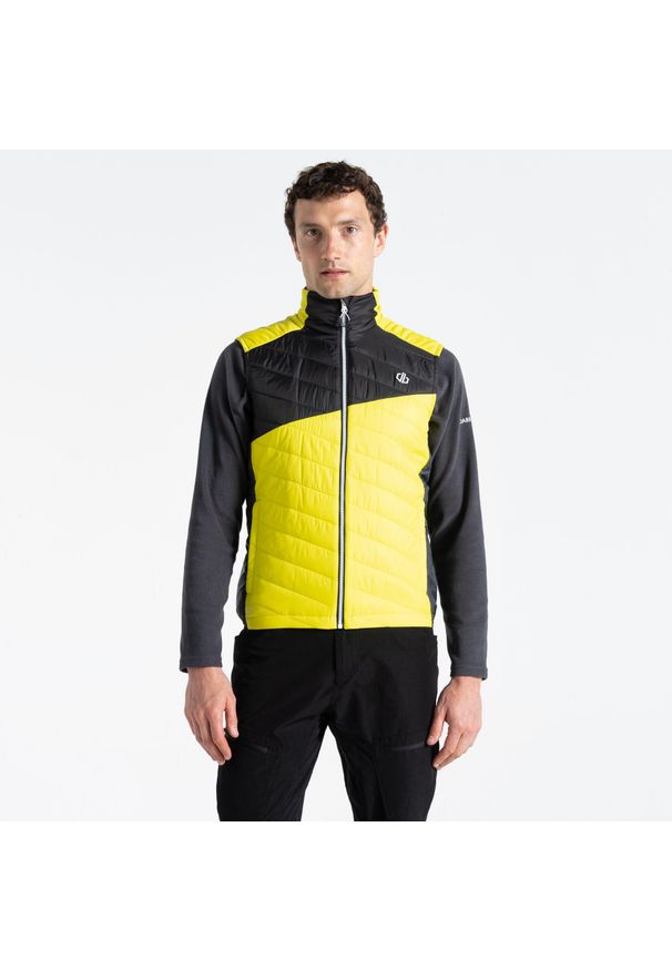DARE 2B - Kamizelka turystyczna męska Touring. Kolor: żółty. Materiał: puch. Długość: długie. Sport: turystyka piesza