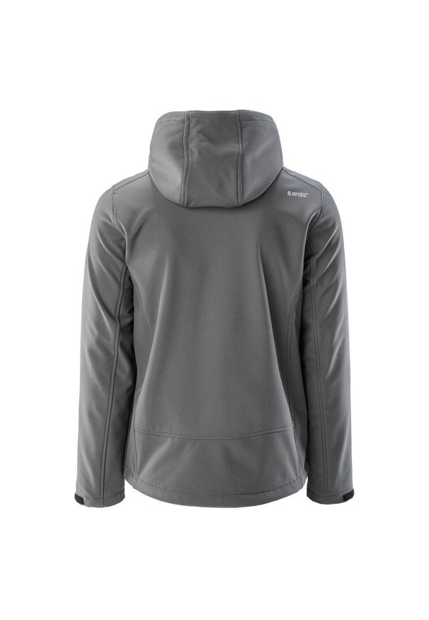 Hi-tec - Kurtka Softshellowa Męska Noxon. Kolor: czarny, szary, wielokolorowy. Materiał: softshell. Sport: turystyka piesza