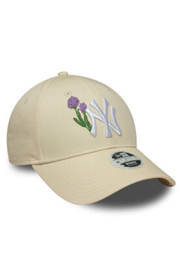 New Era Czapka z daszkiem New York Yankees Womens MLB 9FORTY 60667492 Żółty. Kolor: żółty. Materiał: materiał, bawełna
