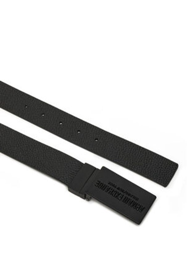 Armani Exchange Pasek Męski XM000289 Czarny. Kolor: czarny. Materiał: skóra
