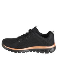 skechers - Buty do chodzenia damskie Skechers Get Connected. Zapięcie: sznurówki. Kolor: czarny. Materiał: syntetyk, tkanina, materiał. Szerokość cholewki: normalna. Sport: turystyka piesza