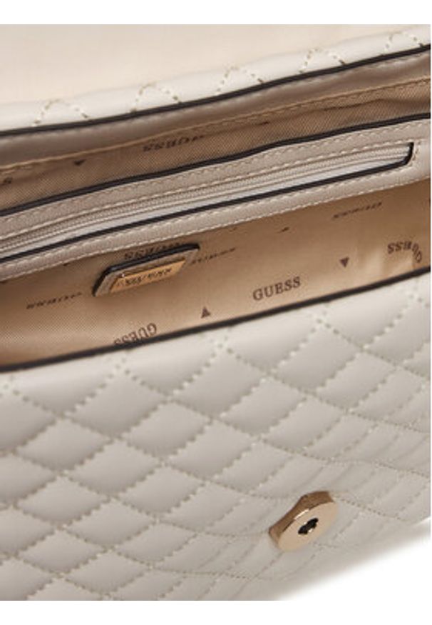 Guess Torebka Everlee HWEG86 79210 Écru. Materiał: skórzane
