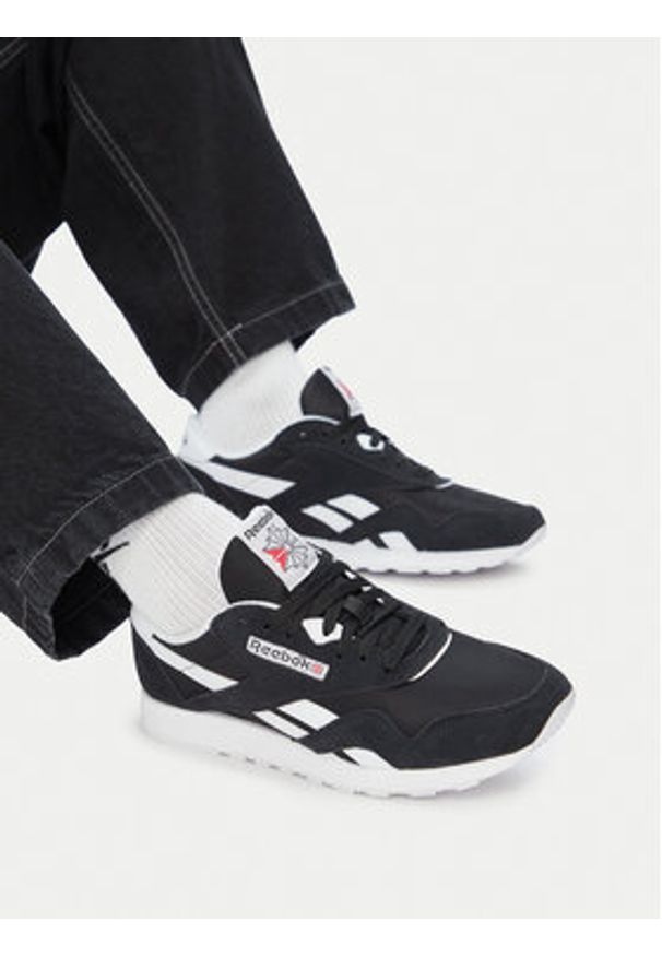 Reebok Sneakersy SS-CLASSIC NYLON 100009273 M Czarny. Kolor: czarny. Materiał: zamsz, skóra. Model: Reebok Nylon, Reebok Classic
