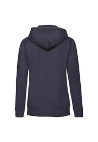 FRUIT OF THE LOOM - Bluza Damska Premium Z Kapturem. Typ kołnierza: kaptur. Kolor: niebieski