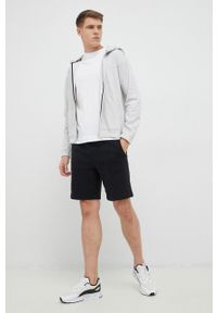 Calvin Klein Performance bluza treningowa Essentials kolor szary z kapturem melanżowa. Typ kołnierza: kaptur. Kolor: szary. Wzór: melanż #4