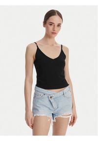 Guess Top O6GR01 Z5302 Czarny Regular Fit. Kolor: czarny. Materiał: wiskoza #1