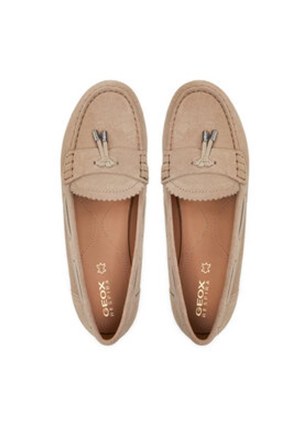 Geox Mokasyny D Vega Moc D35DNA 00022 C6738 Brązowy. Kolor: brązowy. Materiał: zamsz, skóra