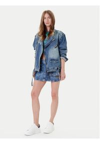Guess Kurtka jeansowa W5YN70 D4XYZ Niebieski Regular Fit. Kolor: niebieski. Materiał: jeans, bawełna