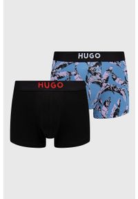 Hugo - HUGO bokserki (2-pack) męskie. Kolor: niebieski