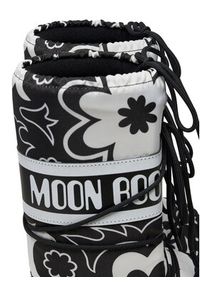 Moon Boot Śniegowce Mb Icon Flower 80D1402940 Czarny. Kolor: czarny. Materiał: materiał #3