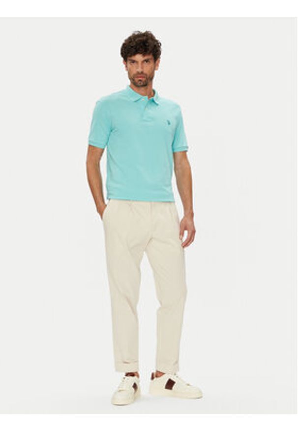 U.S. Polo Assn. Polo MUP3312 Niebieski Regular Fit. Typ kołnierza: polo. Kolor: niebieski. Materiał: bawełna