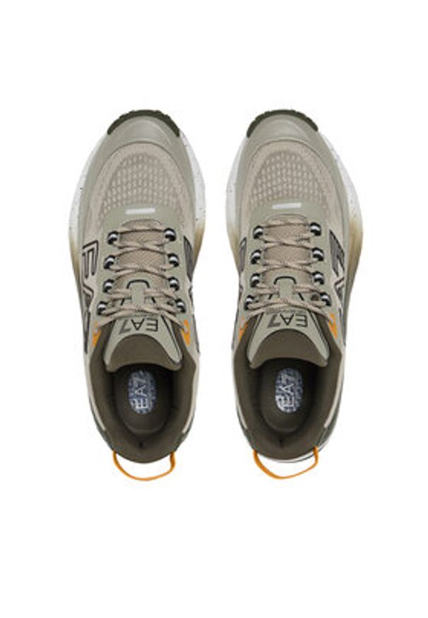 EA7 Emporio Armani Sneakersy 7X000344 AF18640 M7090 Khaki. Kolor: brązowy. Materiał: materiał