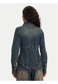 Guess Jeans Koszula jeansowa W5BH47 D4ON3 Granatowy Regular Fit. Kolor: niebieski. Materiał: bawełna #5