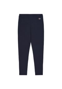 Legginsy damskie Champion. Kolor: niebieski. Materiał: skóra