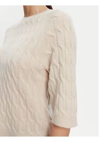 Marella Sweter Franz 2523366084 Beżowy Regular Fit. Kolor: beżowy. Materiał: kaszmir #3