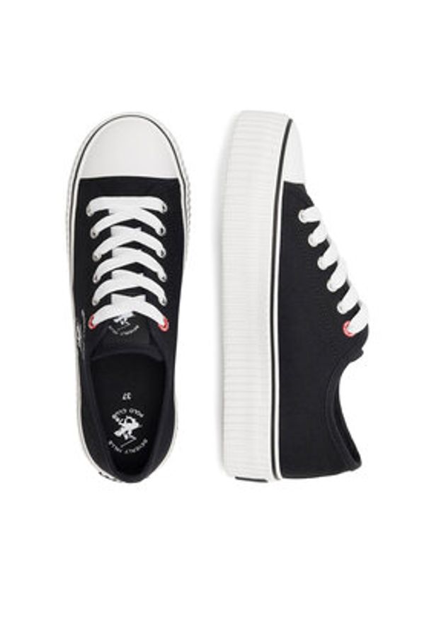 Beverly Hills Polo Club Trampki BHPC027M Czarny. Kolor: czarny. Materiał: materiał