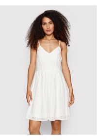 Vero Moda Sukienka letnia Honey 10220925 Biały Regular Fit. Kolor: biały. Materiał: bawełna. Sezon: lato #1