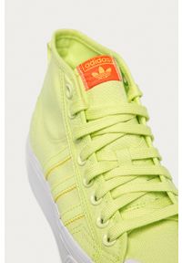 adidas Originals - Trampki Nizza Platform Mid W. Zapięcie: sznurówki. Kolor: żółty. Materiał: guma. Obcas: na platformie #3