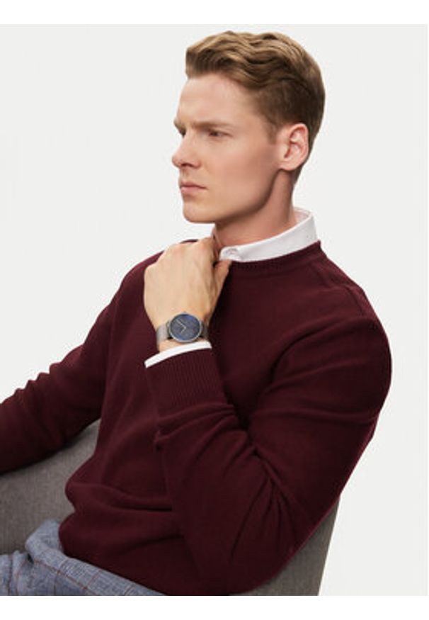 Calvin Klein Zegarek Iconic 25200031 Srebrny. Kolor: srebrny