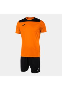Zestaw Sportowy Joma Phoenix II 2XS - Pomarańczowy i Czarny, Komfort i Styl. Okazja: na uczelnię. Kolor: czarny, pomarańczowy, wielokolorowy. Materiał: poliester, dresówka. Styl: sportowy