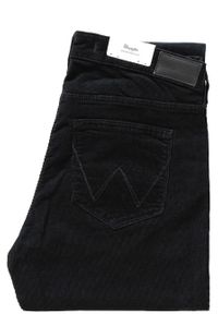 Wrangler - WRANGLER SKINNY BLACK W28KPJ100. Materiał: sztruks