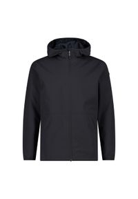 Kurtka przeciwdeszczowa z stałym kapturem CMP. Kolor: czarny, brązowy, szary, wielokolorowy. Materiał: softshell. Sport: turystyka piesza #1