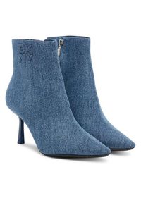 DKNY Botki K3522709 Niebieski. Kolor: niebieski. Materiał: materiał #3