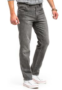 Wrangler - WRANGLER TEXAS MĘSKIE SPODNIE JEANSOWE DUSTY GRANITE W121P416N 112126173. Okazja: na spotkanie biznesowe. Styl: biznesowy, elegancki #3