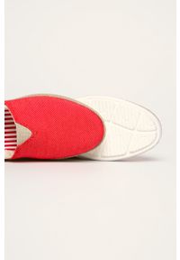 Big-Star - Big Star - Espadryle. Nosek buta: okrągły. Kolor: czerwony. Materiał: guma #4